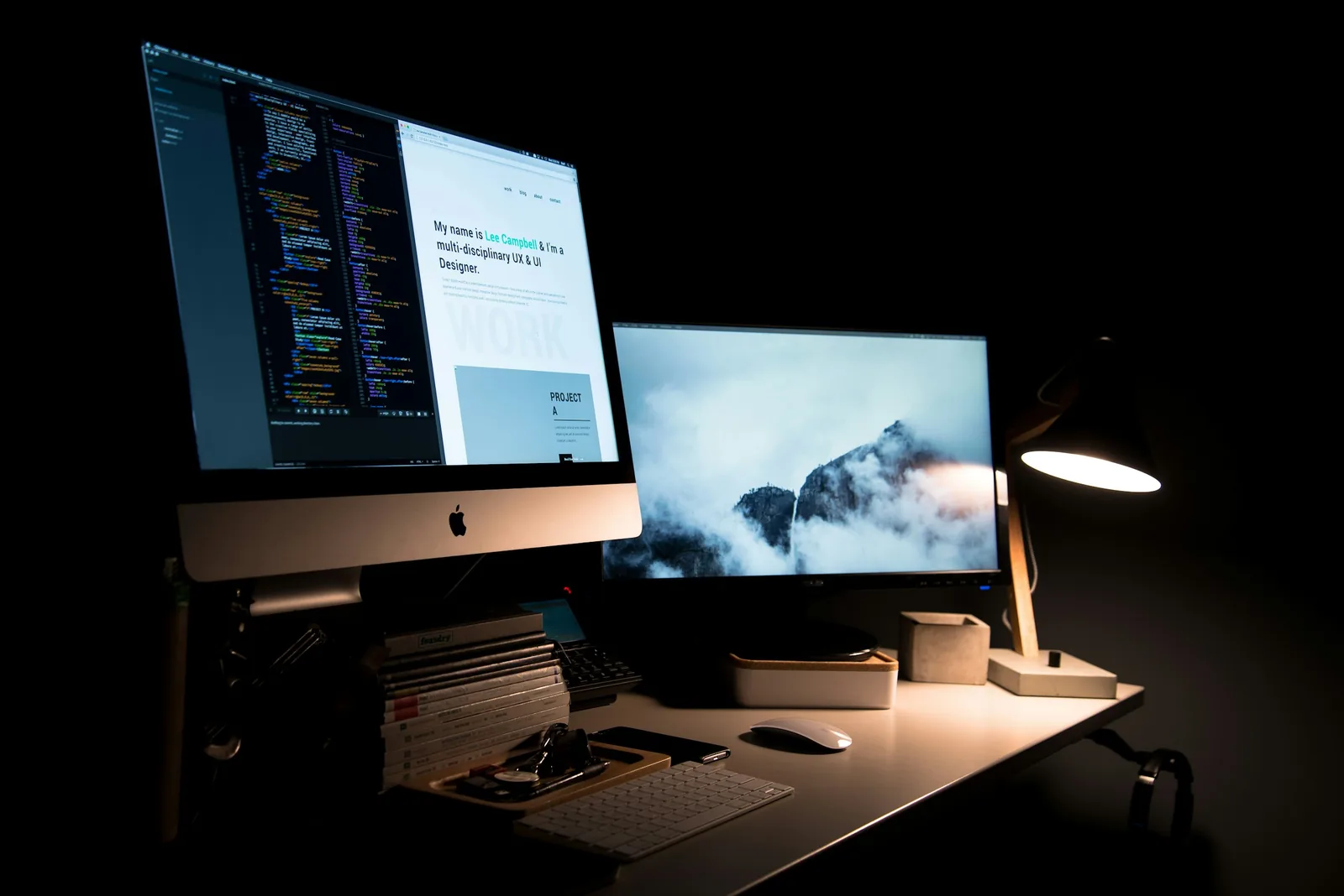 Website in aanbouw op een scherm